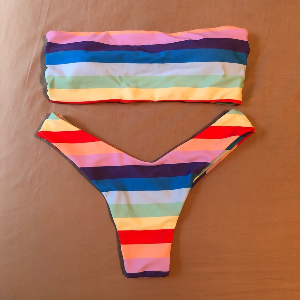 Zaful - rainbow bikini set
